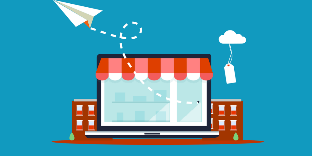 laptop shop icon