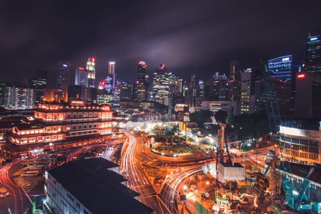 city view in the night