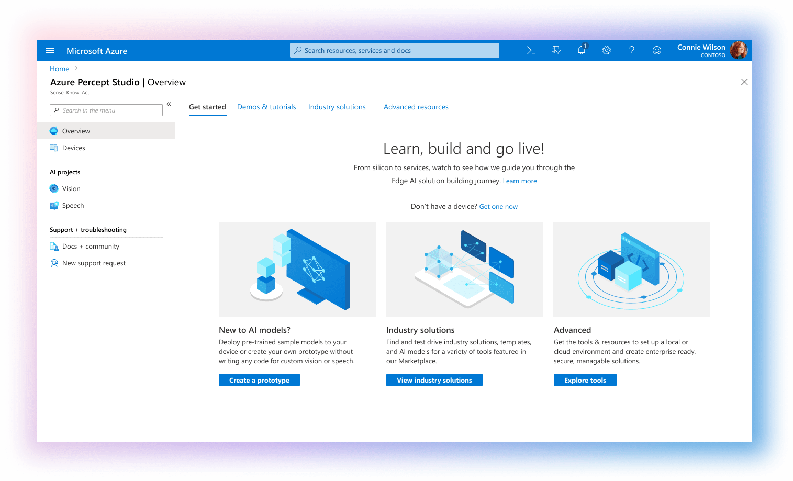 Azure Percept by Microsoft: A secure, comprehensive and easy-to-use platform for create AI solutions