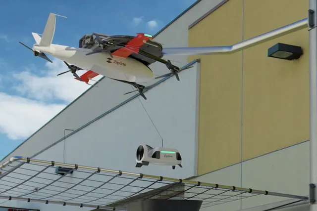 Zipline’s new drones release tethered mini-drones for precision package deliveries